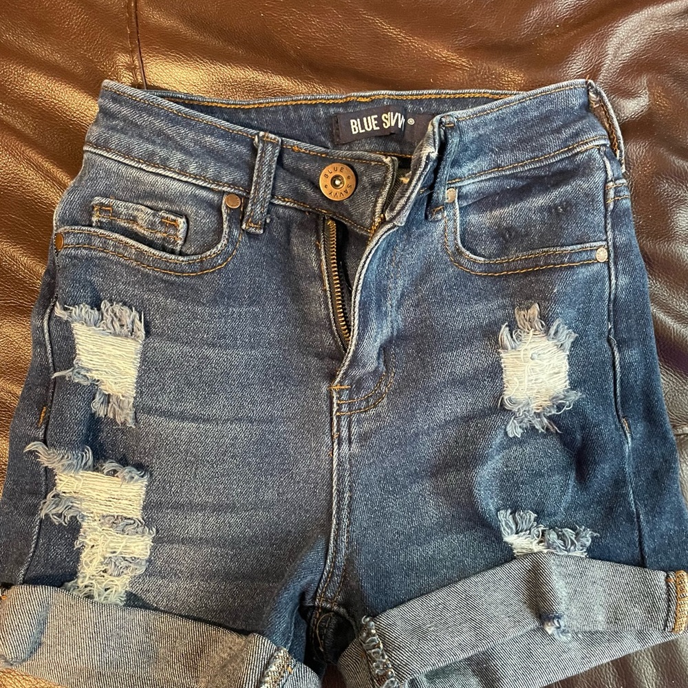 Blue Savvy jean shorts